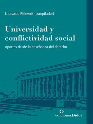 cover image of Universidad y conflictividad social